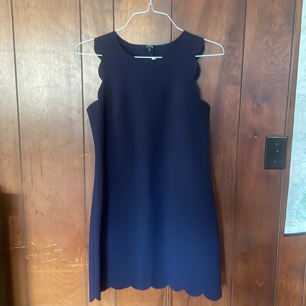 JCrew scalloped dress